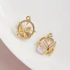 [Serie Oceánica] Colgante de Cola de Sirena Estrella de Amor Incrustada Colgante Hecho a Mano DIY Accesorios para Pulsera Collar