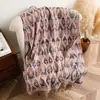 Cachecol Jacquard Estilo Fair Isle Vintage Imitação de Caxemira para Mulheres, Xale Longo com Franjas Estilo Étnico para Viagem em Xinjiang, Sichuan e Xizang