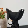 Bolsa Transversal Grande Capacidade Estilo Coreano Estilo Mori para Mulheres, Versátil Casual Leve Artística Casual Ombro Pequena de Pano Bolsa Feminina