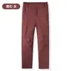 Novas calças casuais à prova de vento com forro de fleece para outono e inverno, espessadas para aquecimento, resistentes ao desgaste, com forro de fleece para reter o calor, resistir ao frio, e são respiráveis e absorvem o suor
