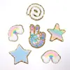 Toalla Personalizada Pegatinas de Tela Bordadas Pegatinas de Letras con Purpurina Se Pueden Planchar Autoadhesivas Dibujos Animados Felpa Pegatinas de Tela Bordadas Parches para Ropa