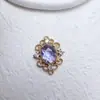 Chapado en Cobre Oro Micro-Pavimentado Circonita Colgante Doble Hueco Accesorios para Joyería DIY Pulsera Pendientes Material Hecho a Mano Colgante