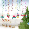 Suministro de Amazon Transfronterizo Árbol de Navidad Espiral PVC Adornos Colgantes Guirnalda de Bola de Cristal Colgante Decoración de Escena de Fiesta