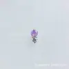 Aretes de Titanio ASTMF-136 Aleación Super Pequeños Ópalo Cacahuete Pequeño G23 Titanio Rosca Interna Joyería de Cabeza para Piercing Labret