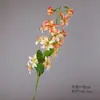 Orquídea artificial de tecido de seda longa com cor degradê, para decoração de casa e mesa de jantar, fotografia de casamento e arranjos de lírios em miniatura