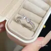 Anillo Abierto de Circonita con Forma de Estrella a la Moda con un Diseño de Nicho de Alta Gama, Adecuado para Mejores Amigas y Estudiantes, Anillo de Dedo Índice de Lujo Ligero