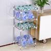 Estante de piso de acero inoxidable de múltiples capas para macetas al por mayor de fábrica, estante de almacenamiento de lavabo, estante de almacenamiento para baño