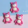 Zapatos de Agujeros Oso Fresa de Dibujos Animados Pegatina para Refrigerador Accesorios de Resina Material para Manualidades Decoración de Corazón Funda para Teléfono con Agujeros