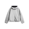 Ropa Vintage Yidao Otoño 2026 Nuevo Estilo Americano Moderno Cárdigan Sudadera con Capucha Holgado Corto Oversize Reversible para Hombre
