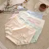 Ropa Interior de Algodón Puro Antibacteriano 7A Seleccionado Cuidadosamente para Mujer Cintura Media Antibacteriana Sin Costuras Algodón Entrepierna Extendida Talla Grande Bragas para Mujer