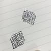 Accesorios antiguos para el cabello tocado de novia accesorios de material para bricolaje doble orificio pequeña flor de ciruelo doble orificio abanico tridimensional mini mariposa