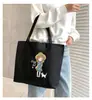 Bolsa de Lona Bolso para Estudiante Universitaria Bolso de Mano para Clase Gran Capacidad Bolsa de Compras Bolso Tote Versátil Venta al por Mayor Cabello