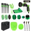 Cepillo Eléctrico para Lavado de Autos Set de Cepillos de Detalle de Cerdas Suaves Guantes para Lavado de Autos Esponja Guante Limpiador de Belleza para Autos Herramientas