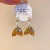 Pendientes de plata de ley S925 estilo coreano de lunares con lazo 2026 nuevos de moda populares versátiles de alta gama hermosos pendientes para mujer