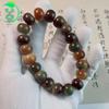 Pulseira de Raiz de Bodhi Ecológica Original Material Antigo Dunhuang Maçã Flor Flutuante Versão Estudante Enrolando Dedo Contas de Buda Macias Contas de Rosário Pulseira de Brincar