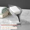 Fant Creative Leaves Soap Box Banheiro Hole-free Sucker Soap Box Banheiro Dreno Lavanderia Sabão Box Rack