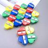 Sacapuntas para niños Caja Sacapuntas Sacapuntas de comercio exterior Sacapuntas para estudiantes Sacapuntas en forma de corazón Lote de sacapuntas para cejas