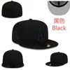 Gorra de béisbol de la Nueva Era transfronteriza con visera plana, completamente cerrada, bordada con NY, circunferencia de cabeza grande, gorra de visera plana de hip-hop americano LA