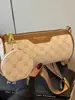 Bolsa Feminina de Moda de Luxo Bolsa Cilíndrica Feminina 2026 Nova Bolsa Almofada Estampada Retrô Bolsa de Ombro Bolsa Transversal