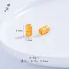 Esmerilado Fuerte Conservación de Color Oro diy Pequeños Accesorios Espaciador de Cuentas Carácter Fu Almohadilla de Oso Bolsa de Cigarra Anillo de Cuentas Flor de Ciruelo Imitación Pino Verde Mujeres