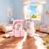 Novo estilo criativo de ornamento de mesa de gatinho travesso em caixa surpresa, estatueta fofa feita à mão para escritório, atacado de caixas surpresa da moda