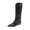 Botas Longas 812-2 com Cano Largo para Mulheres com Pernas Grossas, Botas Western Vintage, Botas de Cano Largo, Botas Femininas Plus Size 41-43