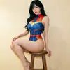 Lencería Estilo Dos Dimensiones de Celebridad de Internet, Uniforme, Body, Traje de Baño, Ropa Sexy Ajustada, Talla Única
