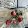 Simulación Boda China Nueva Arreglo de Boda Arreglo Rojo Fondo Rojo Material de Flores Banquete de Bodas de Nicho Arte Floral de Simulación