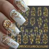 Pegatinas de Arte para Uñas Nuevas Transfronterizas 5D en Relieve Estéreo Estampado en Caliente Línea Francesa Flor Enrollada Encaje Flor Flor de Uña Pegatinas