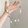 Collar de Perlas Irregulares Barroco Francés para Mujer Lujo Ligero Personalidad de Nicho Cadena Única para la Clavícula Collar con Sensación de Alta Gama