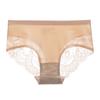 Ropa Interior Femenina Nueva de Seda de Hielo Perlada Sin Costuras Transpirable de Cintura Media con Cadera Hueca Ropa Interior Sexy Fabricantes de Encaje para Mujer