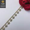 1cm fio de ouro solúvel em água renda lolitalace bordado ouro renda acessórios de roupas femininas acessórios de casamento DIY