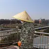 Suministro Listo Sombrero de Bambú Sombrero de Paja Protector Solar para Agricultor Sombrero de Sombrilla Grande para Exteriores Recolección de Té Pesca Sombrero de Tres Hojas