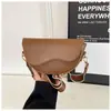 Bolsos para Mujer 2025 Nuevo Este Año Bolso de Hombro Sencillo Casual para Debajo del Brazo Tendencia de Moda de Nicho Bolso Cruzado tipo Silla de Montar para Mujer