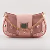 Estilo europeo de moda para mujer, piedra de cristal, corazón rosa, gatito, bolsa de joyería, amuleto, adorno, cadena colgante simple, transfronterizo