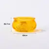 Ornamento de Lingote de Cristal Amarelo, Lingote Dourado de Vidro, Tigela de Tesouro para Atrair Riqueza, Decoração de Lingote Amarelo, Presente para Casa Nova e Cerimônia de Inauguração