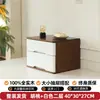 Gabinete de Almacenamiento Minimalista de Madera Maciza para Escritorio con Cajones, Caja Organizadora Multicapa, Combinación de Gabinete Pequeño para Sala de Estar y Entrada, Gabinete para Ventana de Mirador