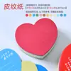 Tarjeta Personalizada en Forma de Corazón para el Festival de Mediados de Otoño, Cumpleaños, Tarjeta de Felicitación de Corazón, Bendición Festiva, Tarjeta de Agradecimiento, Tarjeta de Mensaje para Floristería, Personalizada