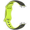 Adequado para Pulseira Huawei 11 Estampa de Leopardo Gravada a Laser Pulseira de Silicone Duas Cores Pulseira de Reposição para Huawei Band 8/9/10 12mm