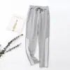 Pantalones Rectos Adelgazantes Nuevos de Primavera y Otoño Pantalones Casuales Pantalones Niñas Algodón Color Sólido Talla Grande Holgados Pantalones Deportivos Modernos