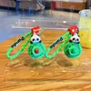Llavero Creativo de Panda de la Suerte Coche Giratorio Lindo Dibujo Animado Celebridad de Internet Colgante para Bolso Regalo Pequeño Venta al por Mayor