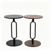Mesa lateral para sofá para sala de estar, mesa de café pequeña simple y moderna, mesa de esquina, mesita de noche para apartamento pequeño, mesa, mesa redonda pequeña para balcón