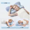 Almohada Amazon Rebote Lento Forma de Mariposa Núcleo de Espuma Viscoelástica Almohada para el Cuello Almohada para Dormir de Lado Ayuda para Dormir de Adultos Almohada Cervical
