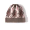 Atacado do Fabricante Chapéus de Lã Grossos de Caxemira para Outono e Inverno para Homens e Mulheres, Chapéus de Lã Tricotados em Jacquard, Chapéus Grossos de Mistura de Caxemira