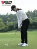 Pgm Ropa de Golf para Hombre Camiseta de Manga Larga Otoño e Invierno Tops Deportivos Ropa para Hombre Camisas Polo Combinación de Colores Versátil