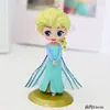 Decoración de pastel de dibujos animados Frozen Aisha Anna Princesa Sakura tarjeta de copo de nieve inserción fiesta de cumpleaños enchufe