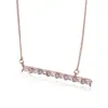 Accesorios de Moda Red Apple para Mujer Collar Sencillo para Clavícula Combinable con Todo Circonita Grado AAA Camisa Suéter Combinable con Todo