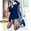 Meias pretas femininas sexy primavera e outono finas estampa borboleta letra ins moderno borboleta azul celebridade da internet meias brancas