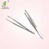 Pinzas para depilar cejas al por mayor Pinzas planas oblicuas de acero inoxidable para depilar cejas Pinza para cejas antideslizante duradera Pinza para cejas electrochapada