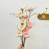 Vaso de Cerâmica Rosa Borboleta Flor Estilo Ins com Azaleias, Decoração Criativa de Arranjo Floral para Sala de Estar, Hall de Entrada, Escritório e Mesa